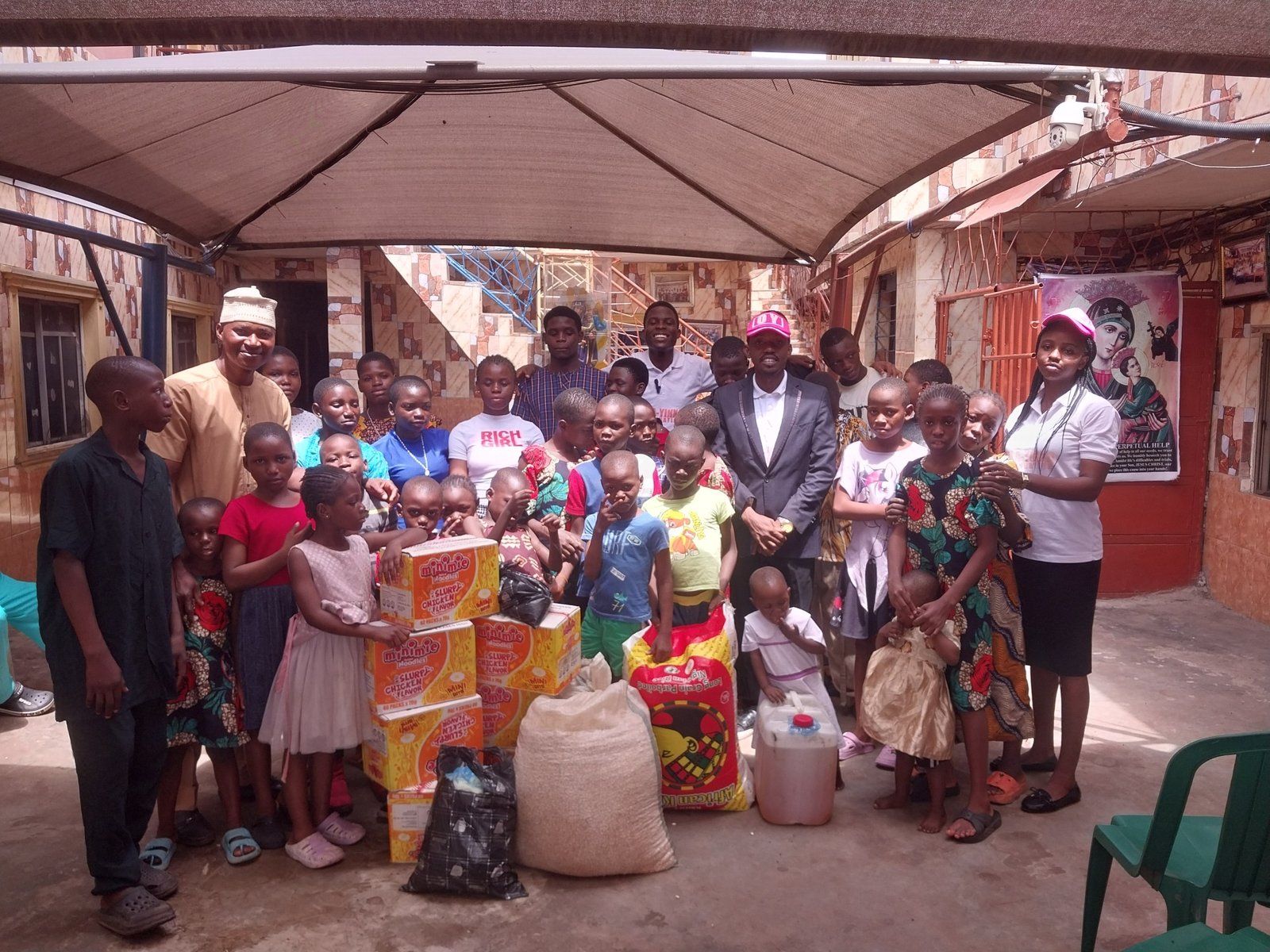 OMF team with Children at Cole Orphanage (2025)