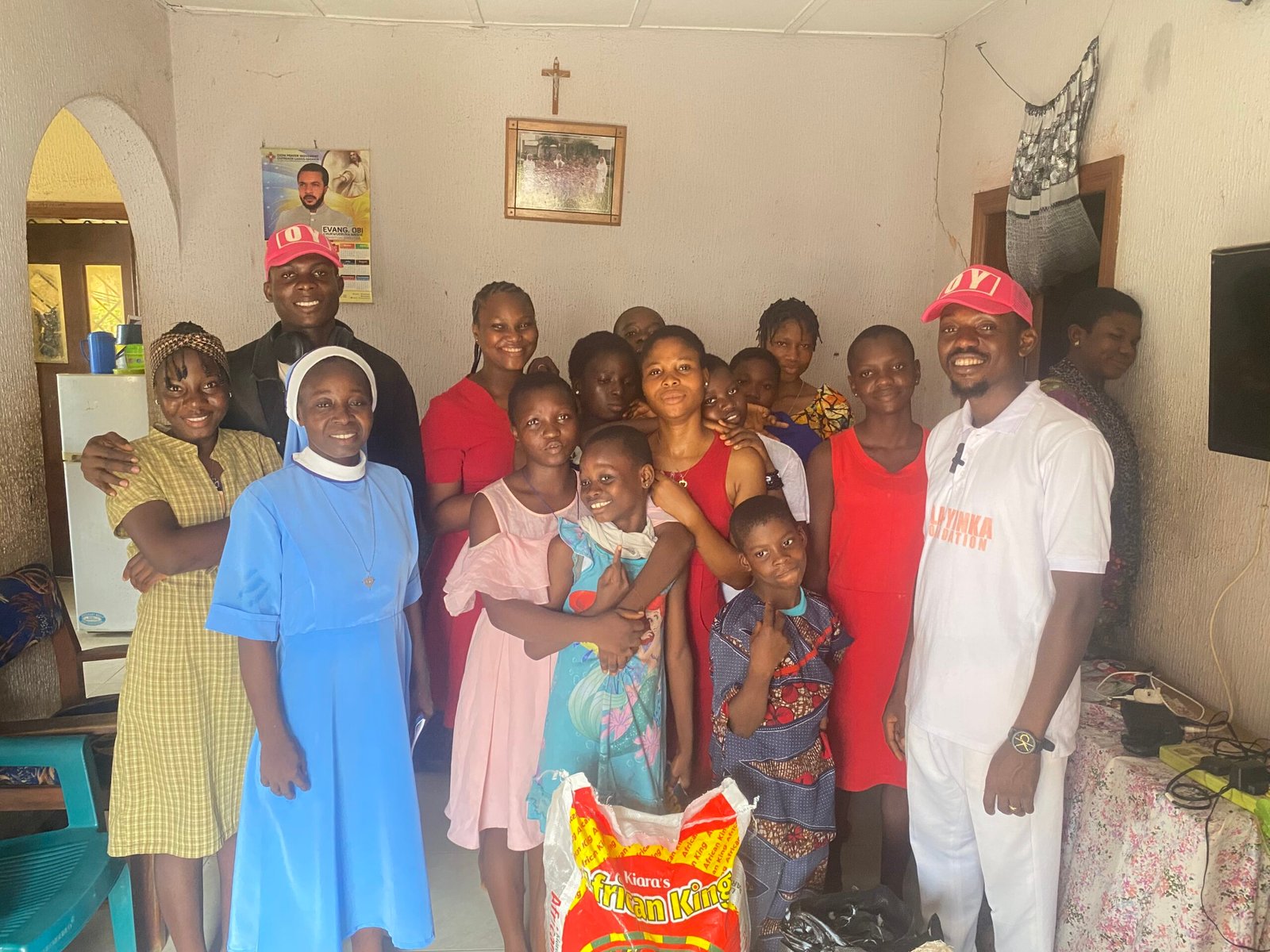 OMF team with children at DMHJ Home 3